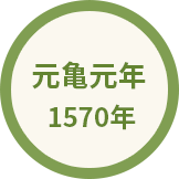 元亀元年 1570年