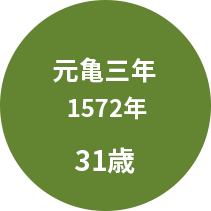 元亀三年 1572年 31歳