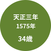 天正三年1575年 34歳